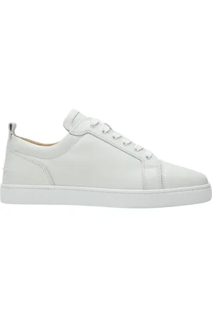 Christian Louboutin Sko, Herre, Hvid, 41 1/2 EU, Lav Top Sneaker