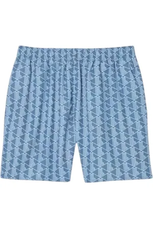 Lacoste Badetøj, Herre, Blå, M, Blå Monogram Svømmebukser Moderne Stil
