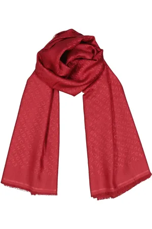 Givenchy Tilbehør, Dame, Rød, ONE SIZE, Monogram Silketørklæde Efterår-Vinter Kollektion