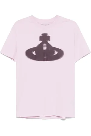 Vivienne Westwood Top, Herre, Lyserød, L, Spray-Paint Effekt T-shirts og Polos