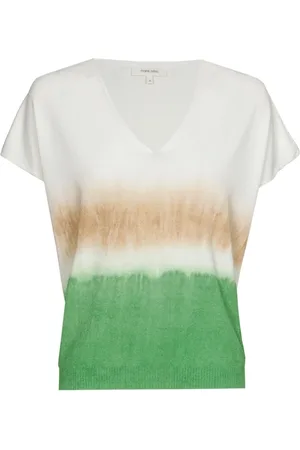 Marie Méro Strik, Dame, Flerfarvet, S, Dégradé V-Neck Pullover