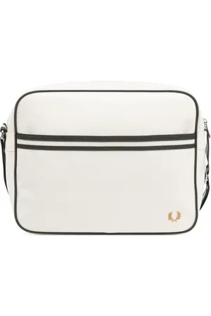 Fred Perry Taske, Herre, Hvid, ONE SIZE, Polyester, Broderet Multifarvet Crossbody Taske