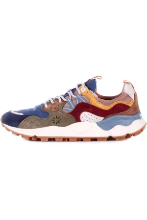 Flower Mountain Sko, Herre, Flerfarvet, 40 EU, Suede, Suede Logo Sneakers Gummisål