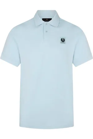 Belstaff Top, Herre, Blå, XL, Bomuld, Blå Polo Skjorte Klassisk Stil