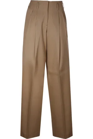 Golden Goose Bukser, Dame, Brun, XS, Uld, Bred Ben Sand Pant