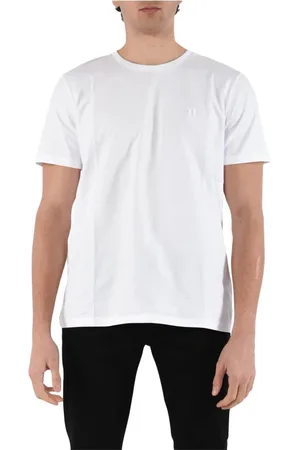 Dondup Top, Herre, Hvid, 2XL, Bomuld, Jersey T-shirt med slim fit