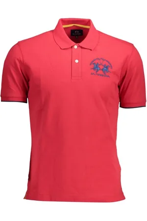 La Martina Top, Herre, Rød, L, Bomuld, Rød Bomuldspoloshirt til Mænd