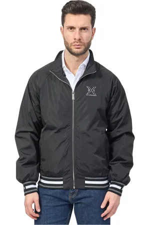 John Richmond Jakke, Herre, Sort, L, Uld, Sort Herrejakke Fullzip Logo