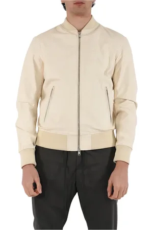 DFOUR Jakke, Herre, , XL, Læder, Slim Fit Læder Bomberjakke