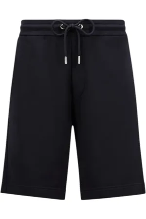Moncler Shorts, Herre, Blå, M, Bomuld, Marineblå Bomuld Denim Shorts med Lomme