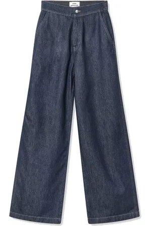 Mads Norgaard Jeans, Dame, Blå, XL, Denim, Cosy Denim Sotem Bukser Mørk Indigo