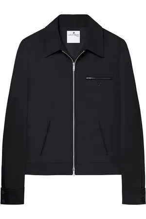 Courrèges Jakke, Herre, Sort, 2XL, Sort Klassisk Krave Jakke