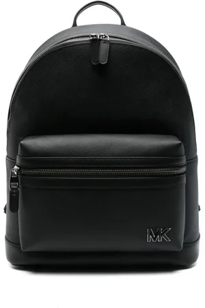 Michael Kors Taske, Herre, Sort, ONE SIZE, Uld, Sort rygsæk med lynlås og frontlomme