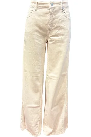 Cambio Bukser, Dame, , M, Bomuld, Bred Ben Palazzo Patch Jeans
