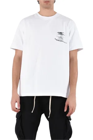 Purple Brand Top, Herre, Hvid, L, Bomuld, Bomuld Jersey T-shirt med Oversize Fit