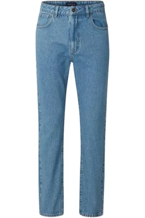 Lexington Jeans, Herre, Blå, W31, Denim, Blå Vask Denim Afslappet Jeans