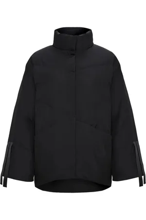 CESARE GASPARI Jakke, Dame, Sort, L, Oversized Quiltet Pufferjakke - Sort