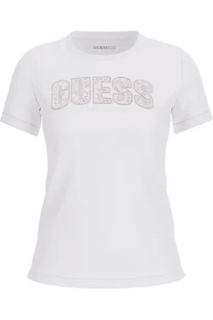 Guess Top, Dame, Hvid, XS, Hvid Damer T-shirt