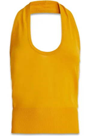 Jucca Top, Dame, Gul, S, Uld, Stilfuld Top i Jersey Stof