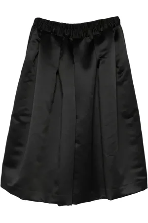 Comme des Garçons Nederdel, Dame, Sort, S, Uld, Sorte Wide-Leg Shorts Lisbon Butik