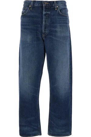 AGOLDE Jeans, Herre, Blå, W31, Bomuld, Blå Five-Pocket Jeans med Lys Effekt