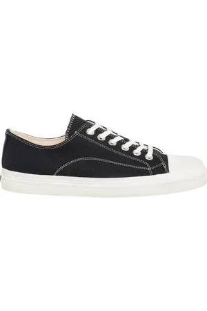 Moschino Sko, Herre, Sort, 41 EU, Enkle Edge Sneakers med Snørelukning