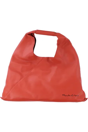 Manila Grace Taske, Dame, Brun, ONE SIZE, Uld, Stilfuld Logo Front Clip Taske