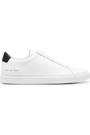 COMMON PROJECTS Sko, Herre, Hvid, 41 EU, Læder, Hvide Retro Sneakers i læder