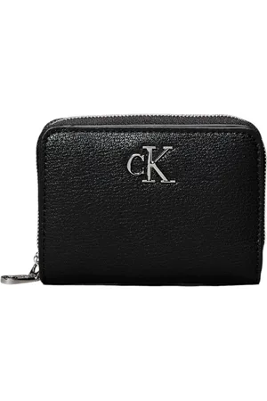 Calvin Klein Tilbehør, Dame, Sort, ONE SIZE, Læder, Minimal Monogram Pung & Kortholder