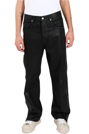 Purple Brand Jeans, Herre, Blå, W32, Bomuld, Baggy Jeans med knaplukning