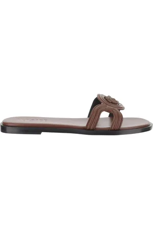 VERSACE Sko, Dame, Brun, 36 EU, Læder, Medusa Lave Sandaler 