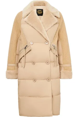 CESARE GASPARI Frakke, Dame, , M, Uld, Lang Quiltet Frakke Oversize Stil