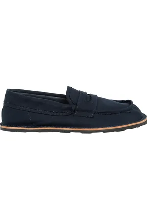 Moschino Sko, Herre, Blå, 43 EU, Bomuld, Enkle Desert College Loafers