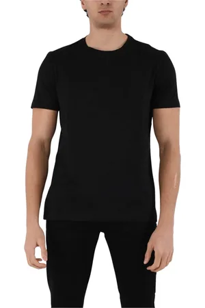 Dondup Top, Herre, Sort, L, Bomuld, Jersey T-shirt med slim fit