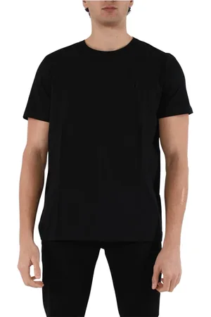 Dondup Top, Herre, Sort, L, Bomuld, Jersey T-shirt med slim fit