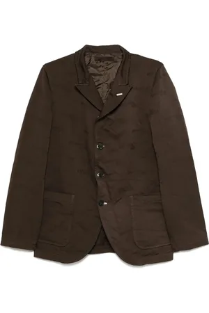 Comme des Garçons Jakke, Herre, Grøn, M, Uld, Stilfuld Skjorteblazer