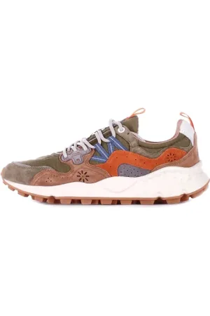 Flower Mountain Sko, Herre, Flerfarvet, 44 EU, Suede, Suede Logo Sneakers Gummisål