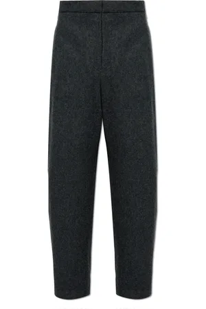 Jil Sander Bukser, Herre, Grå, L, Uld, Uldbukser