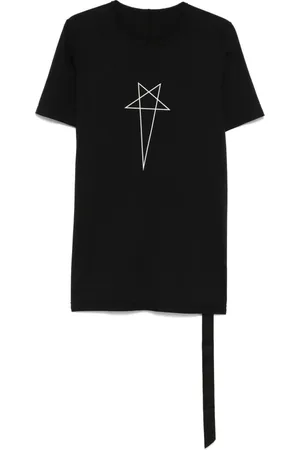 Rick Owens Top, Herre, Sort, XL, Bomuld, Sort Bomuld T-shirt Level T