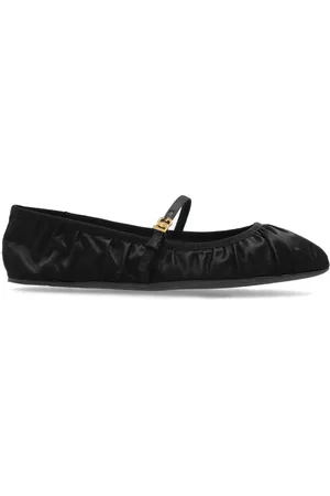 Dolce & Gabbana Sko, Dame, Sort, 36 EU, Satin, Satin balletflader