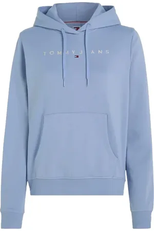 Tommy Hilfiger Sweathshirts & Hoodies, Herre, Blå, S, Bomuld, Blå Hættetrøje