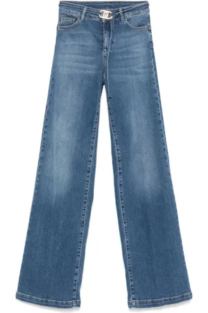 Liu Jo Jeans, Dame, Blå, W25, Denim, Denim Blå Jeans med Whiskering Effekt