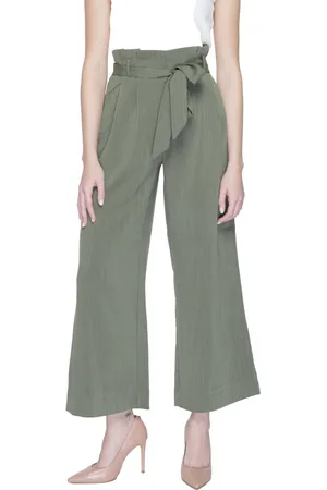ONLY Bukser, Dame, Grøn, XS, Polyester, Palazzo Bukser Forår/Sommer Kollektion