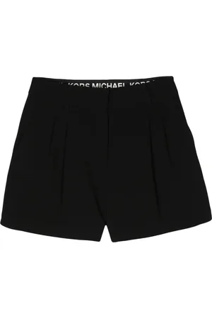 Michael Kors Shorts, Dame, Sort, S, Polyester, Plisserede Crepe Shorts