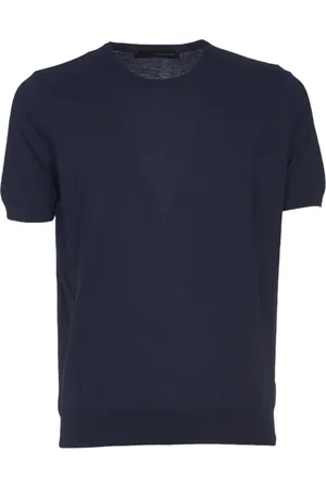 TAGLIATORE Top, Herre, Blå, M, Bomuld, Herretøj Strikblå Ss25