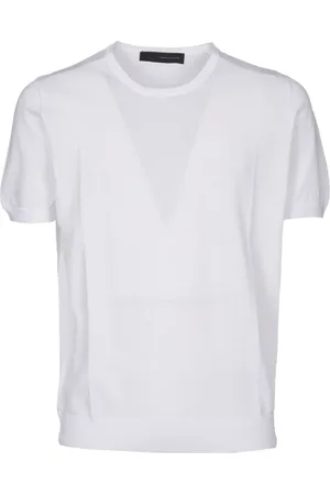 TAGLIATORE Top, Herre, Hvid, L, Bomuld, Herretøj T-shirts & Polos Hvid Ss25