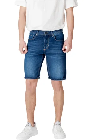 Antony Morato Shorts, Herre, Blå, W33, Bomuld, Blå Bomuld Zip Shorts med Lommer