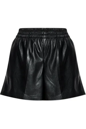 ANINE BING Shorts, Dame, Sort, M, Læder, Kam veganske lædershorts