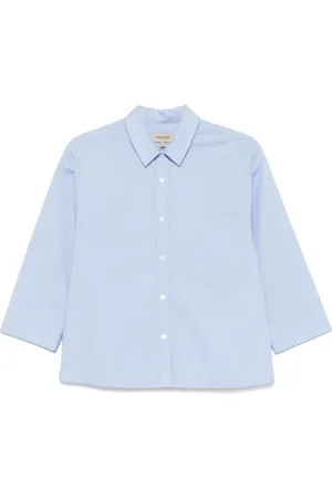 Woolrich Bluser & Skjorter, Dame, Blå, M, Klar Blå Button-Up Skjorte