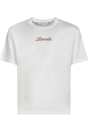 Lanvin Top, Herre, Hvid, L, Uld, Stilfulde T-shirts og Polos